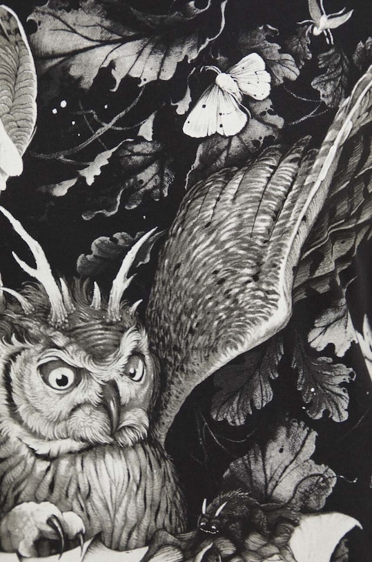 T-shirt bawełniany męski z nadrukiem Tattoo Art by Piotr Bemben kolor czarny RS24.TSMC59