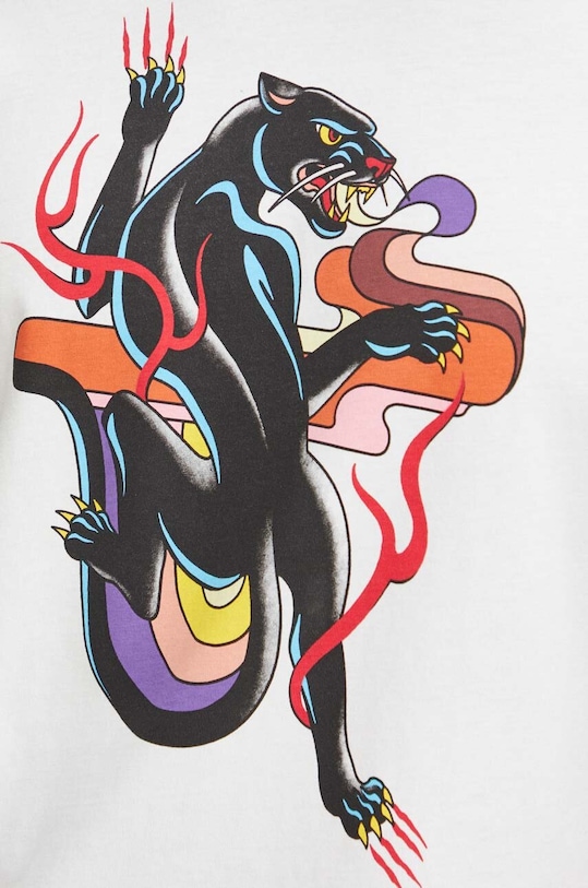 Bavlnené tričko pánske s potlačou Tattoo Art biela farba RS24.TSMC60