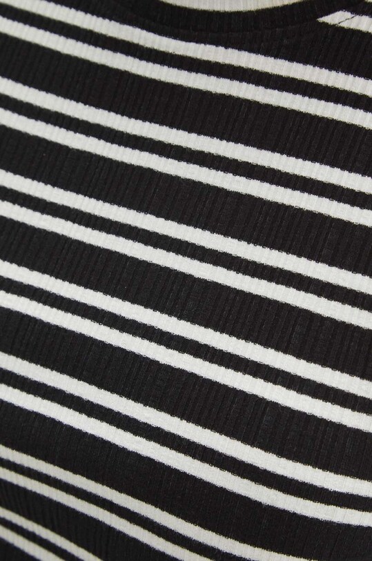 Top damski prążkowany kolor czarny RS24.TTD070