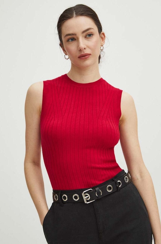 Top dámsky sveterový ružová farba ružová RS24.TTD500