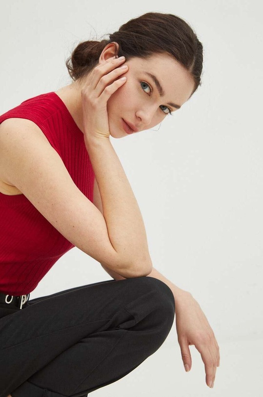 Top dámsky sveterový ružová farba RS24.TTD500 ružová