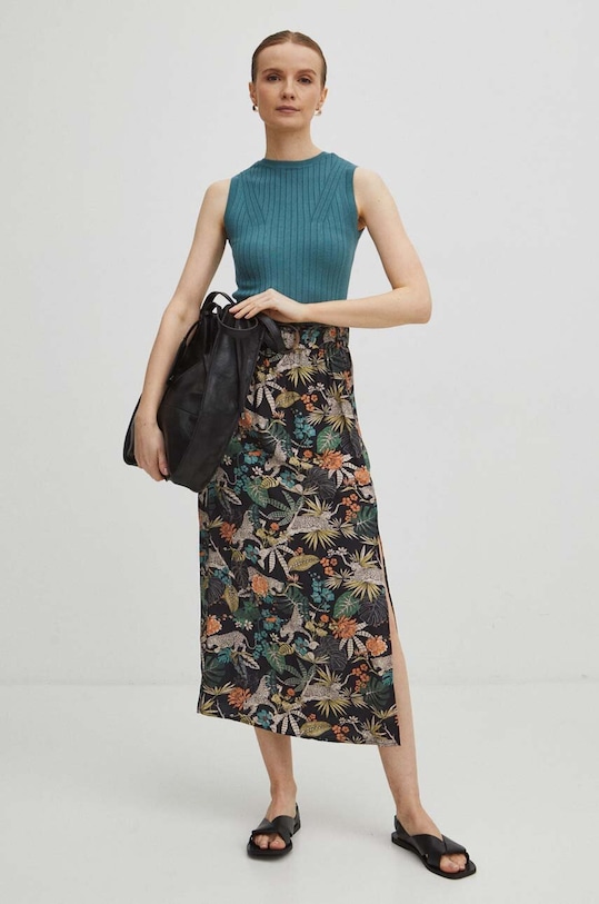 Top dámsky sveterový zelená farba RS24.TTD500 zelená RS24