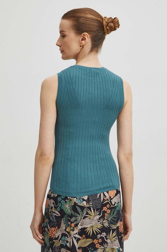 Oblečenie Top dámsky sveterový zelená farba RS24.TTD500 zelená