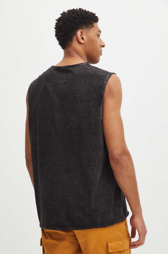 Oblečení Bavlněné tričko černá barva RS24.TTM917 černá