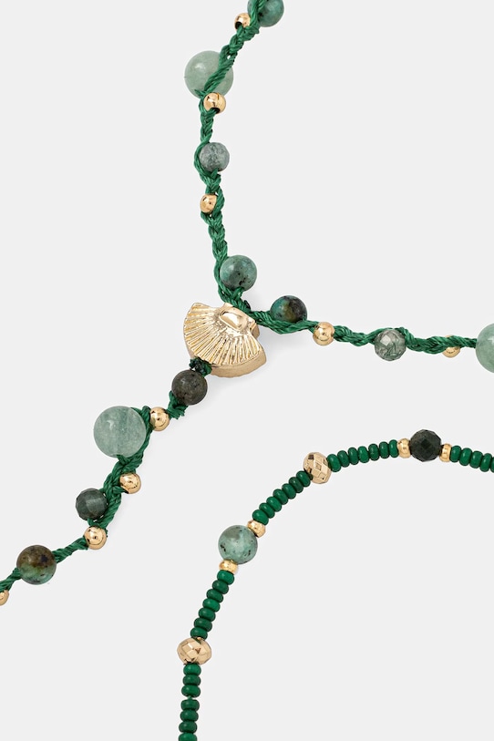 Bransoletki damskie z kamieniami naturalnymi (2-pack) kolor zielony RS25.ABD800 zielony RS25