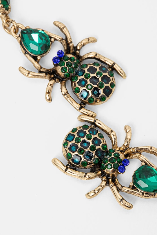 Kolczyki damskie z ozdobnymi zawieszkami kolor złoty RS25.AKD107 złoty RS25