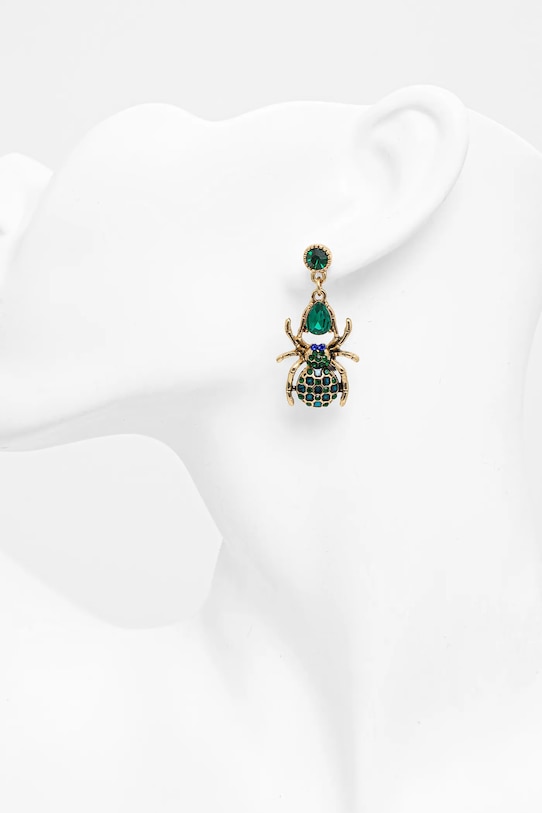 Akcesoria Kolczyki damskie z ozdobnymi zawieszkami kolor złoty RS25.AKD107 złoty