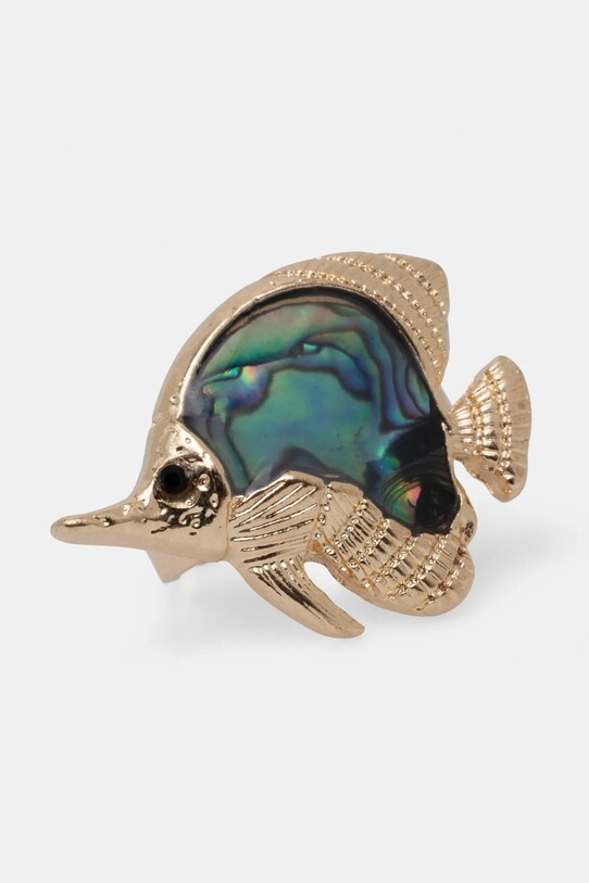 Prsteň dámsky s mušľou zlatá farba RS25.APD700 zlatá RS25