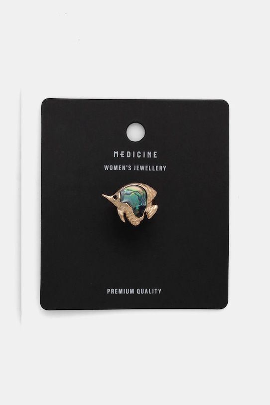 Prsteň dámsky s mušľou zlatá farba zlatá RS25.APD700