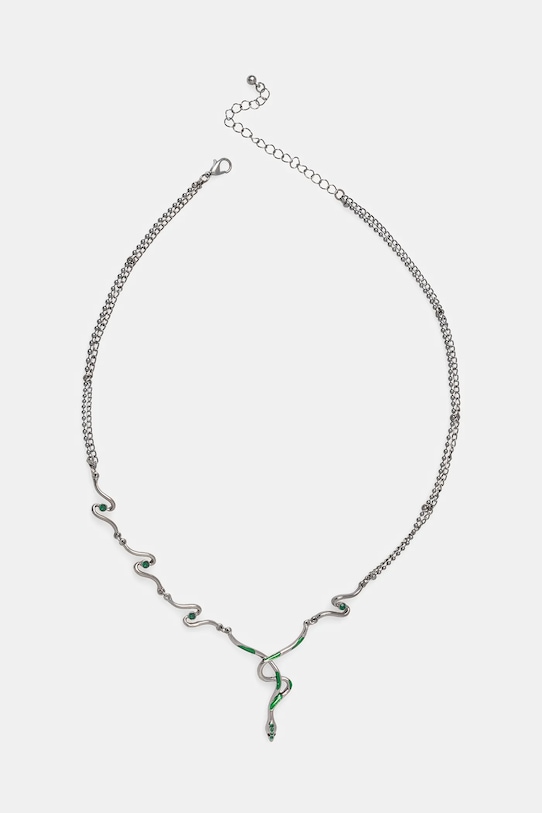 Náhrdelník dámsky s ozdobnými prvkami čierna farba čierna RS25.ASD501