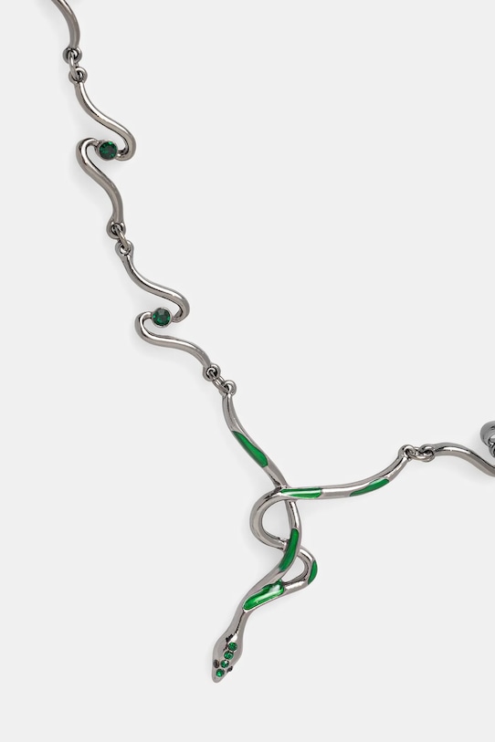 Náhrdelník dámsky s ozdobnými prvkami čierna farba RS25.ASD501 čierna RS25