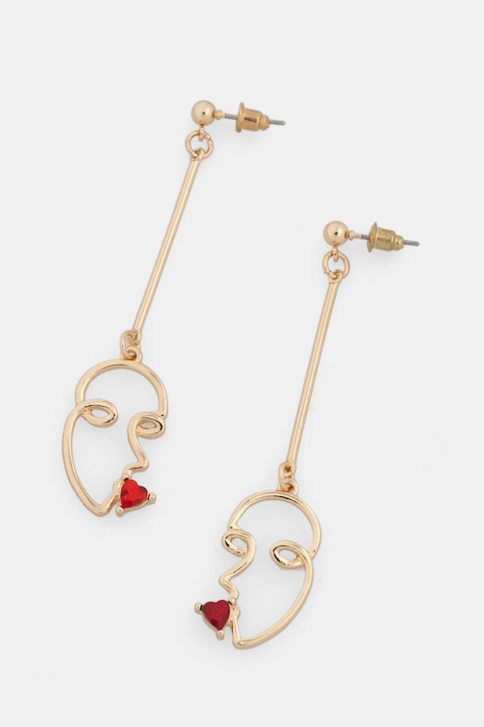 Náušnice dámské s ozdobnými přívěsky zlatá barva zlatá RS25.AUD300