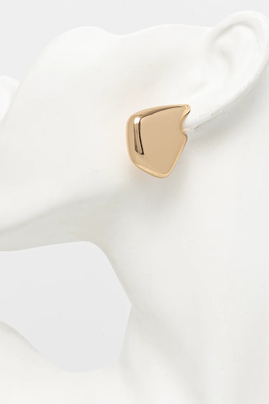 Doplnky Náušnice dámske nepravidelného tvaru zlatá farba RS25.AUD500 zlatá