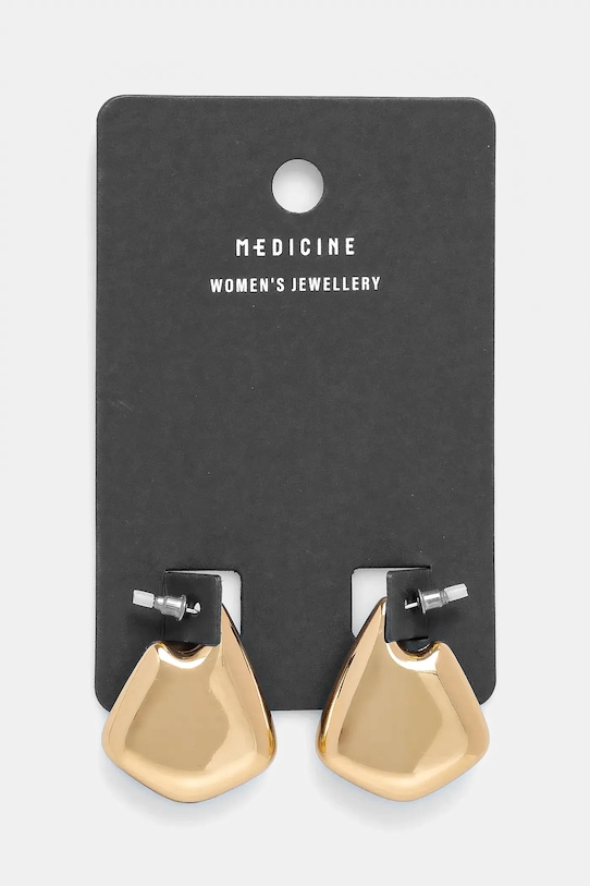 Náušnice dámske nepravidelného tvaru zlatá farba zlatá RS25.AUD500