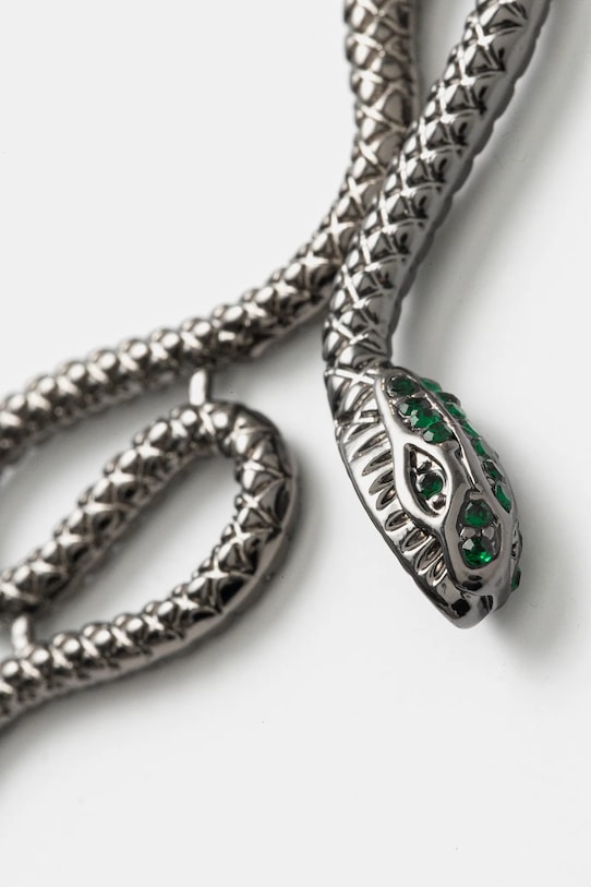 Náušnice dámske s motívom hada čierna farba RS25.AUD503 čierna RS25