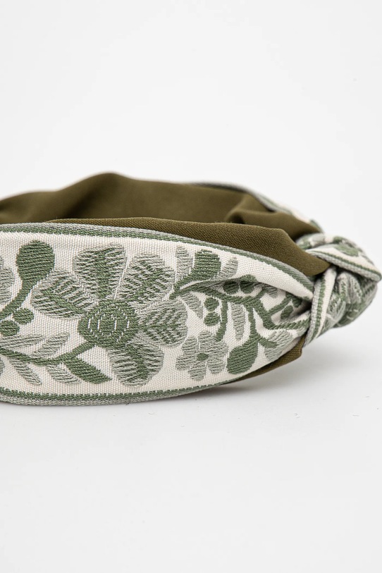 Opaska do włosów damska wzorzysta kolor zielony RS25.AWD803 zielony RS25