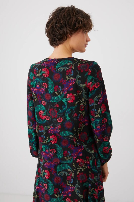 Odzież Bluzka damska z wiskozy wzorzysta kolor multicolor RS25.BDD030 multicolor