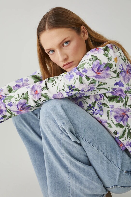 Medicine bluza din amestec de in RS25.BDD070 bej