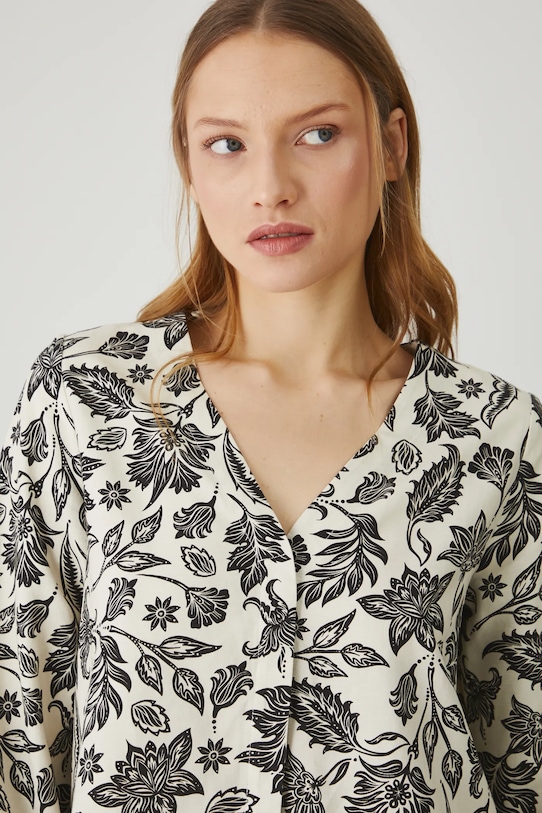 Halenka s lněnou směsí Medicine béžová RS25.BDD070