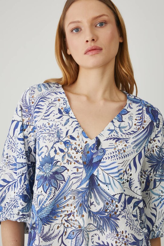 Medicine bluza din bumbac alb RS25.BDD701
