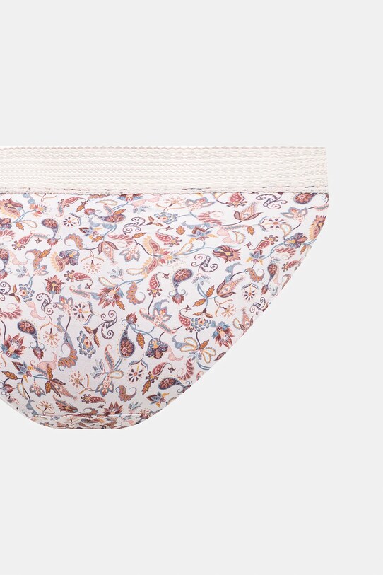 Figi bawełniane damskie briefs z elastanem wzorzyste (2-pack) kolor multicolor RS25.BID300 multicolor