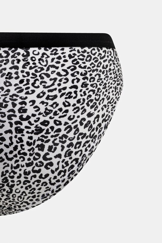 Figi bawełniane damskie briefs z elastanem wzorzyste (3-pack) kolor multicolor RS25.BID707 multicolor
