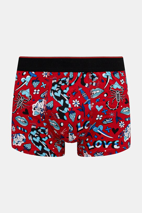 Bokserki bawełniane męskie z elastanem by Patryk Hilton (2-pack) kolor multicolor RS25.BIM253 multicolor RS25