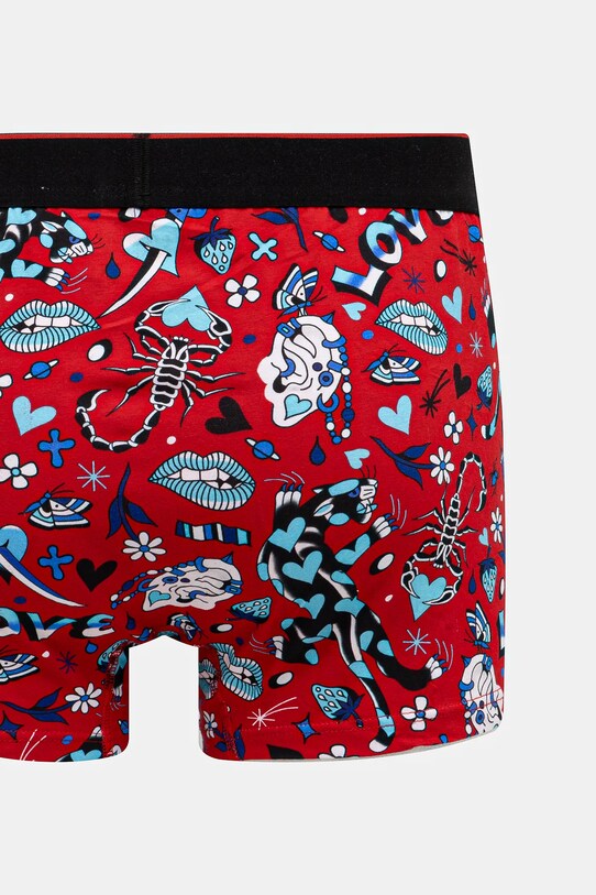 Bokserki bawełniane męskie z elastanem by Patryk Hilton (2-pack) kolor multicolor multicolor RS25.BIM253