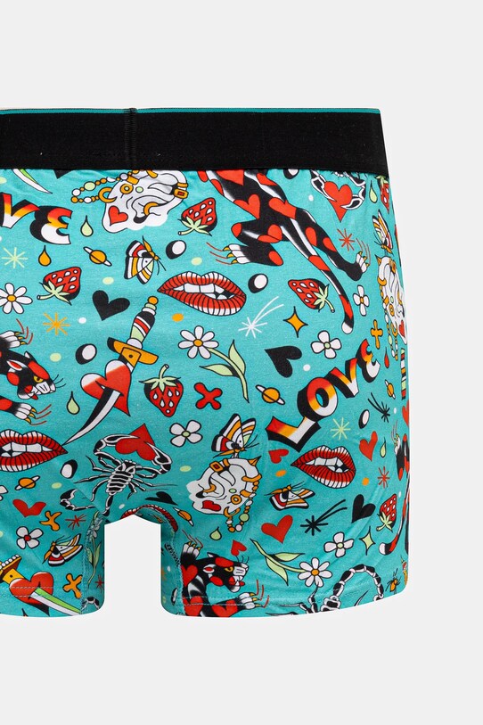 Bokserki bawełniane męskie z elastanem by Patryk Hilton (2-pack) kolor multicolor RS25.BIM253 multicolor