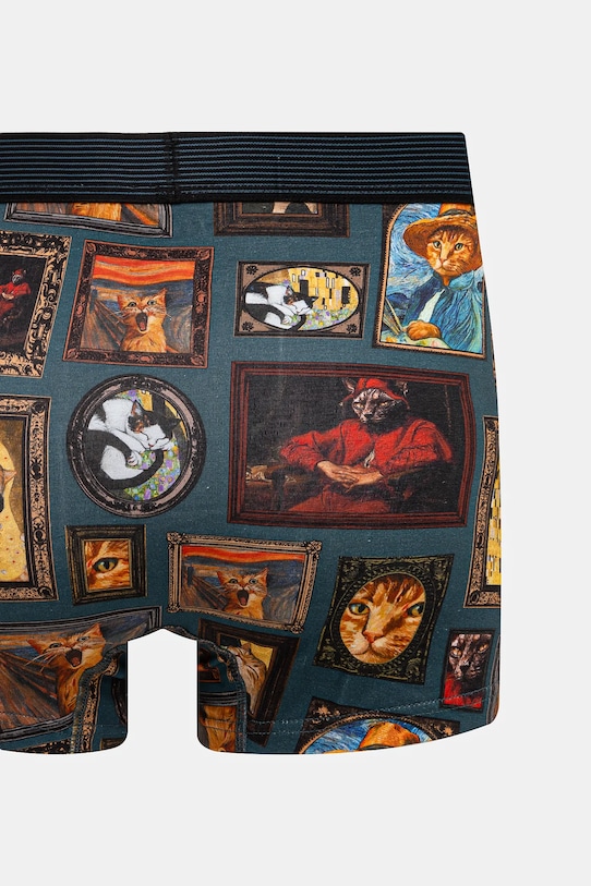 Bavlnené boxerky pánske s elastanom z kolekcie pre milovníkov mačiek (2-pack) viac farieb viacfarebná RS25.BIM350