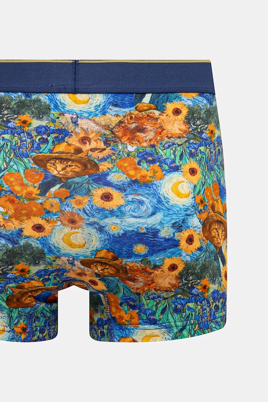 Bavlnené boxerky pánske s elastanom z kolekcie pre milovníkov mačiek (2-pack) viac farieb RS25.BIM350 viacfarebná