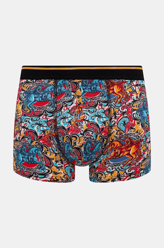 Odzież Bokserki bawełniane męskie z elastanem wzorzyste (2-pack) kolor multicolor RS25.BIM505 multicolor