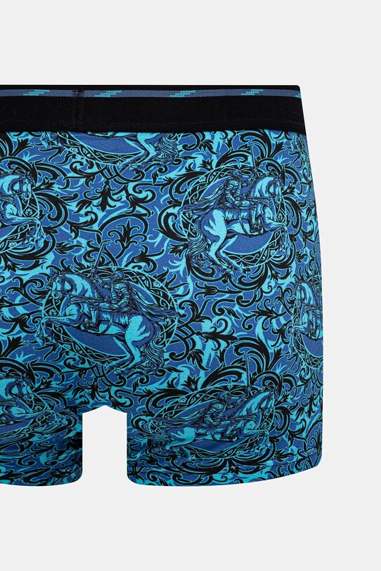 Bokserki bawełniane męskie z elastanem wzorzyste (2-pack) kolor multicolor multicolor RS25.BIM505