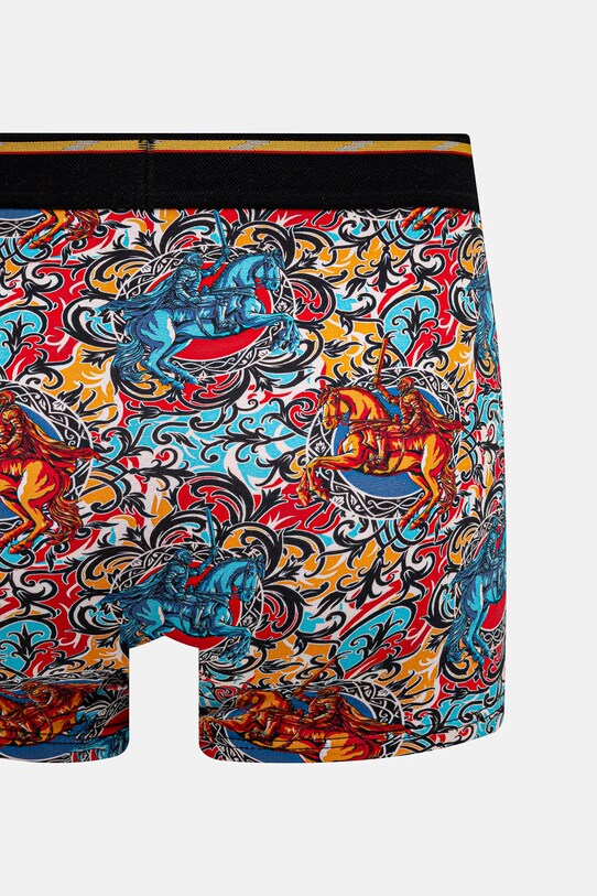 Bokserki bawełniane męskie z elastanem wzorzyste (2-pack) kolor multicolor RS25.BIM505 multicolor