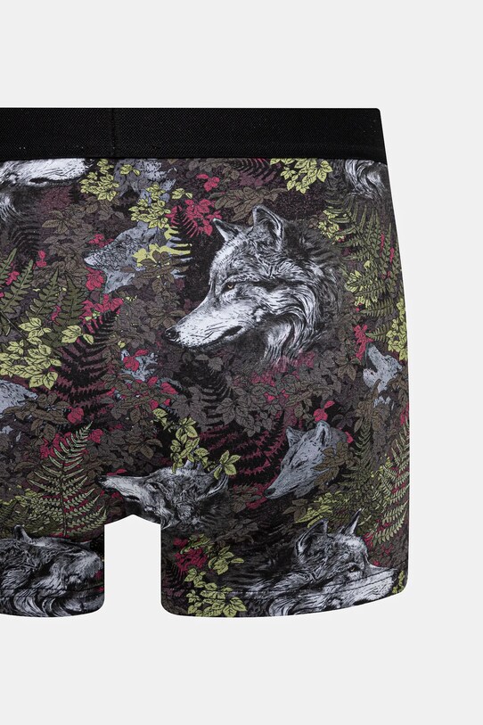 Bokserki bawełniane męskie z elastanem wzorzyste (2-pack) kolor multicolor multicolor RS25.BIM508