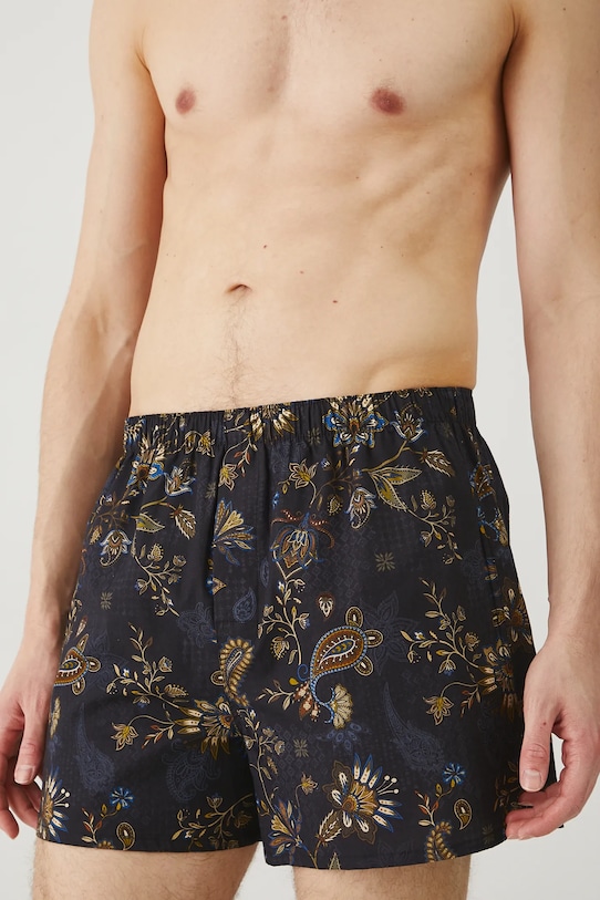 Bokserki bawełniane męskie wzorzyste (2-pack) kolor multicolor tkanina multicolor RS25.BIM708