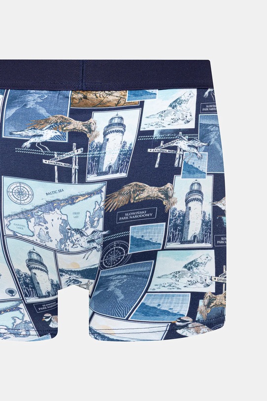 Bokserki bawełniane męskie z elastanem z kolekcji Medicine x Słowiński Park Narodowy (2-pack) kolor multicolor multicolor RS25.BIMA50