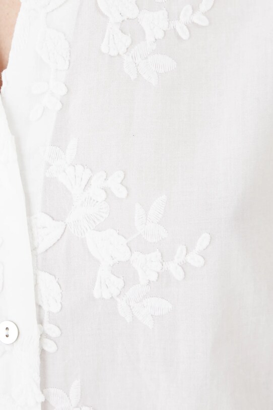 Medicine bluza din bumbac RS25.BKD600 alb