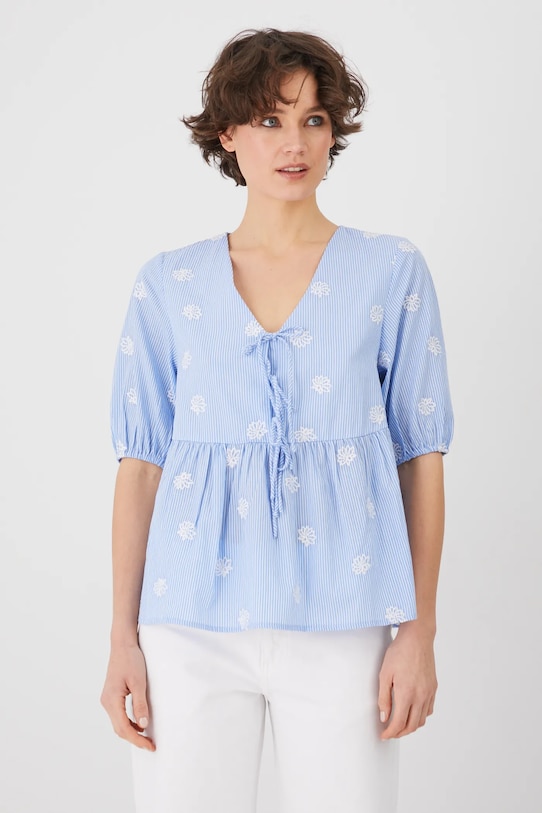Medicine bluza din bumbac curele albastru RS25.BKD704