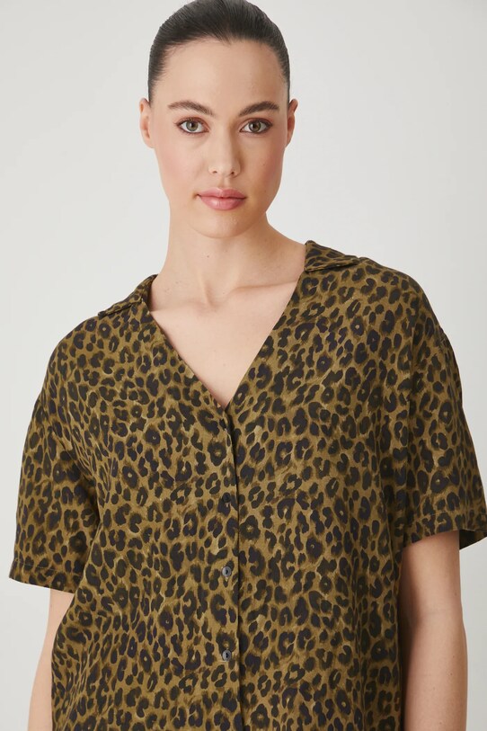 Medicine bluza din amestec de in multicolor RS25.BKD806