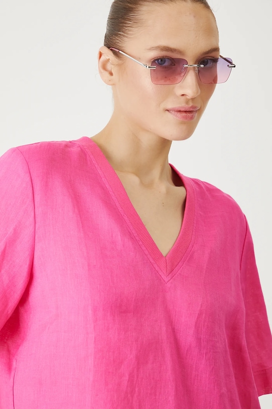 Medicine bluza din in roz RS25.BKDB02