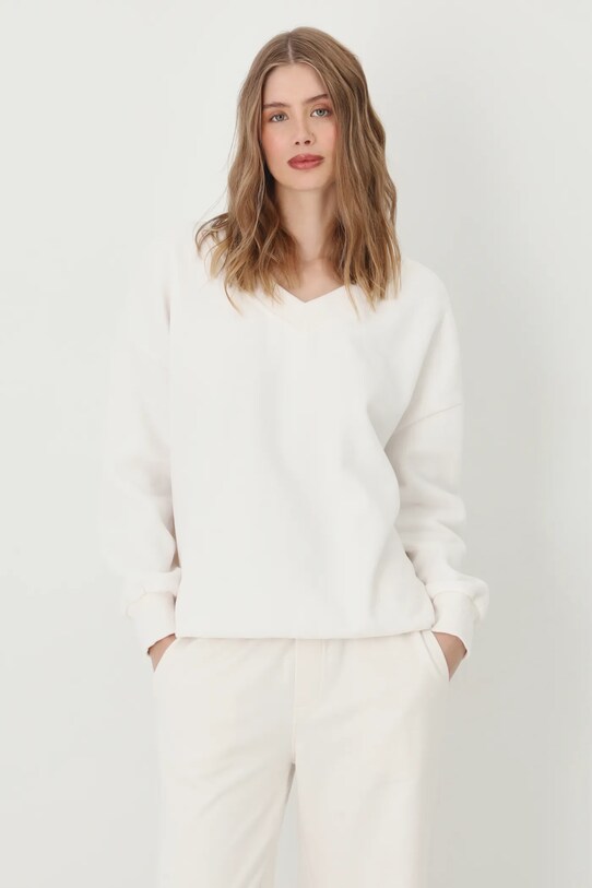 Bluza damska gładka kolor beżowy beżowy RS25.BLD052