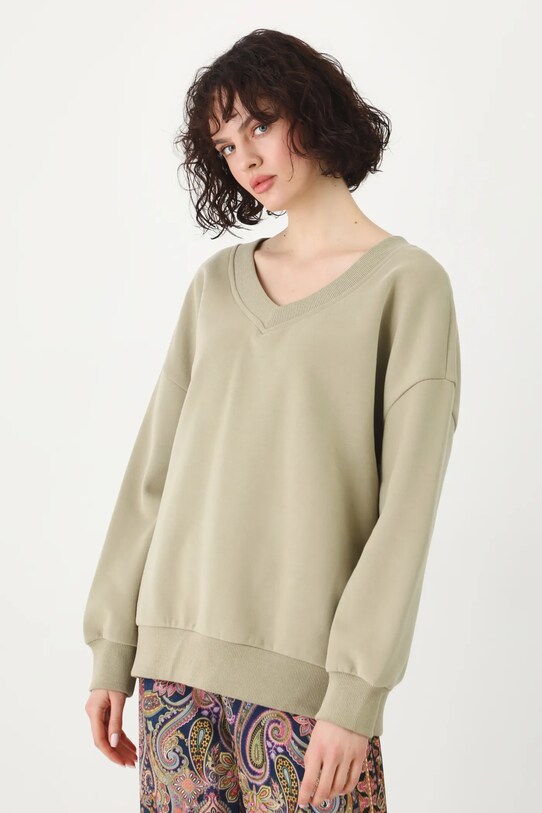 Odzież Bluza damska gładka kolor zielony RS25.BLD052 zielony