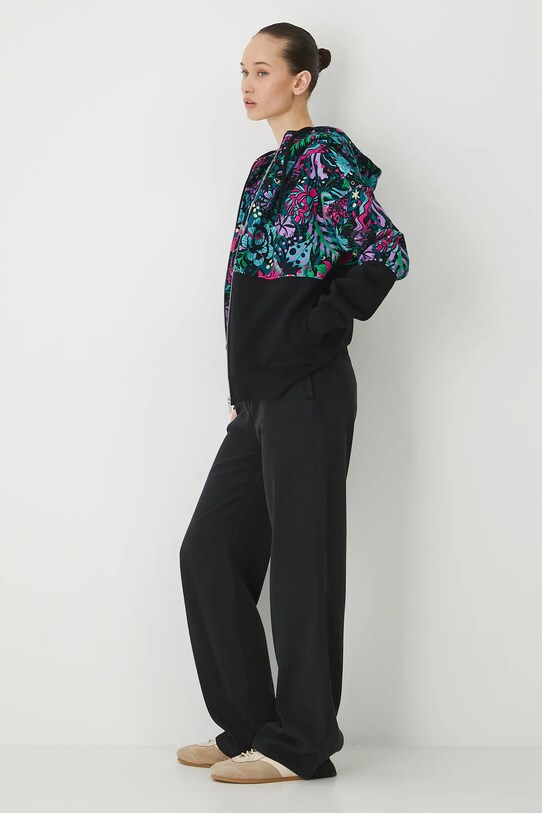 Bluza damska z kapturem z nadrukiem kolor czarny RS25.BLD070 czarny RS25