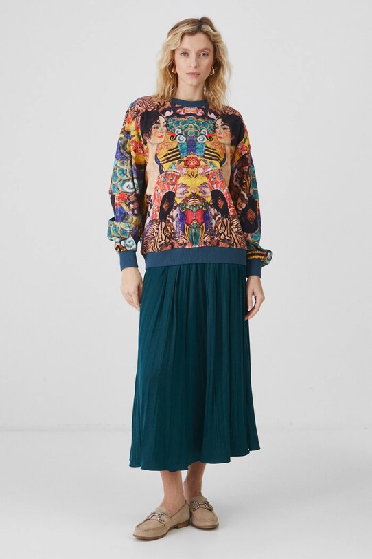 Medicine bluza bawełniana multicolor RS25.BLD255