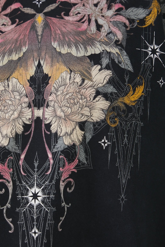 Bavlnená mikina dámska s potlačou šedá farba RS25.BLD402 sivá