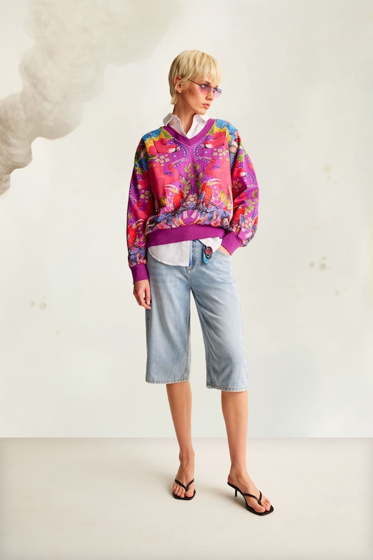 Medicine bluza wzorzyste fioletowy RS25.BLD850