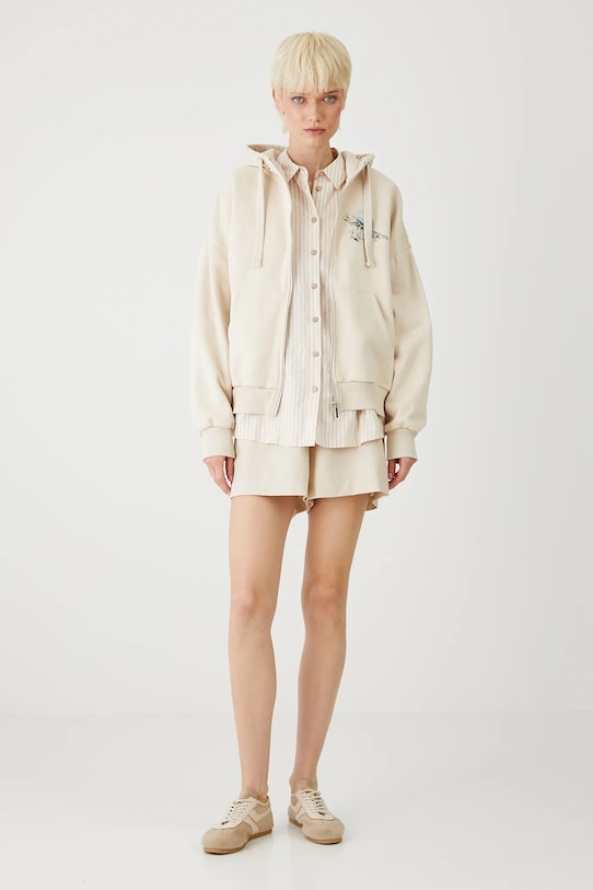 Odzież Bluza damska z kolekcji Medicine x Słowiński Park Narodowy kolor beżowy RS25.BLDA50 beżowy