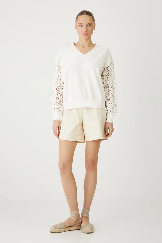 Bluza damska interlock kolor beżowy RS25.BLDB01 beżowy RS25