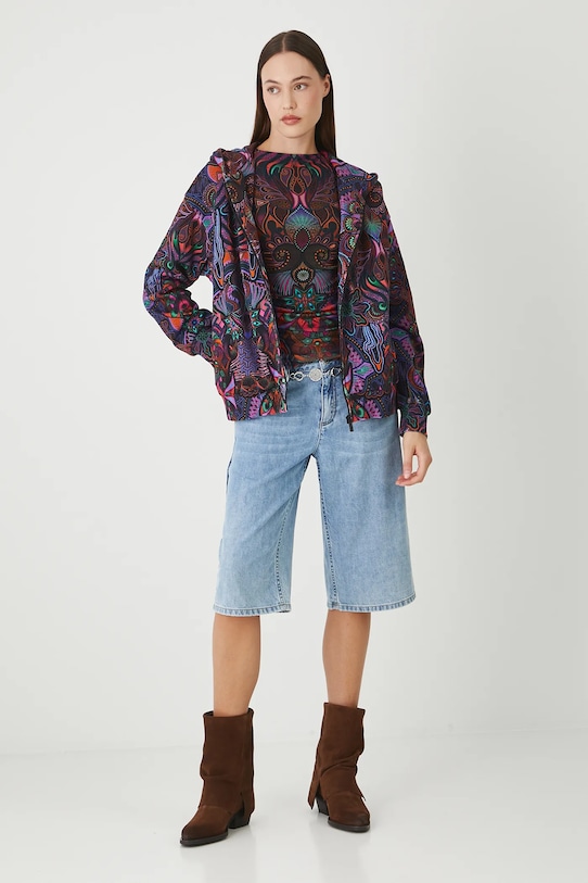 Medicine bluza bawełniana z kapturem czarny RS25.BLDC01